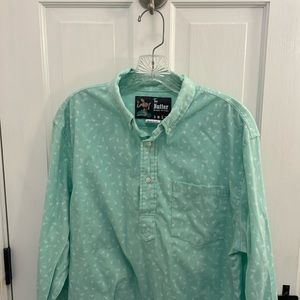 Chubbies Pineapple Shirt The Nutter Size Large Green